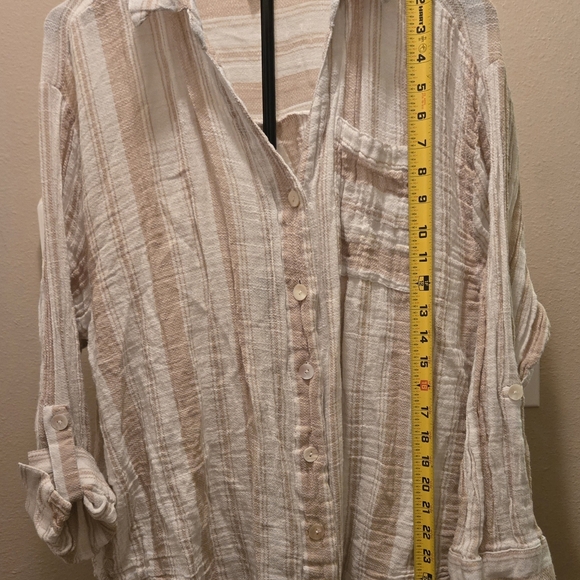 Striped Button-Up Shirt - Picture 7 of 7